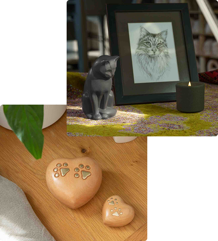 Cat memorial items